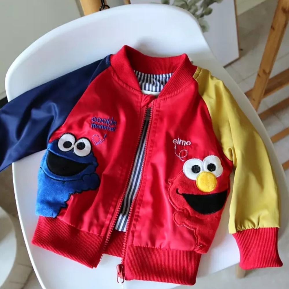 Elmo & Cookie Monster Jackets: 5 Years Old